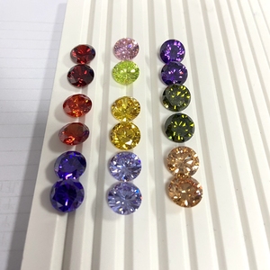 AAA kalite 3-12mm küp zirkonya boncuk parlak kesim taşlar gevşek sentetik kübik zirkon mücevher - Product Image 6