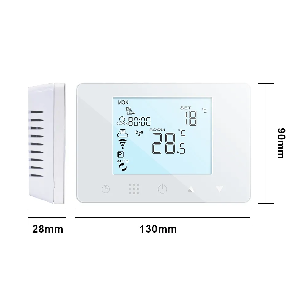 programmable thermostatic boiler heating thermostat Wall hung Gas valve wifi controller smart controller