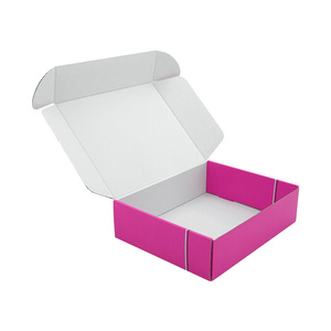 Küçük iş için özel Logo pembe nakliye kutuları ambalaj hediye kutuları için küçük oluklu mailler karton kutular - Product Image 5