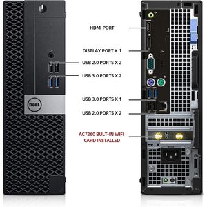 For OptiPlex Desktop <strong>Computer</strong> with 24 Inch Monitor I7-6700 3.4GHz CPU 16GB RAM New 512GB SSD for Gaming Intel AC7260 - Product Image 1