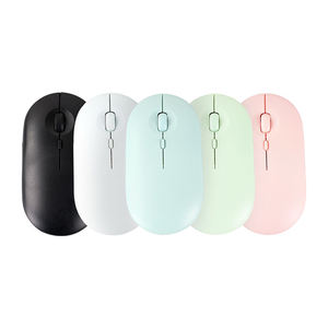 Latest New Flat Design 4 Buttons Wireless Mouse Customized Color <strong>Souris</strong> USb Sans Fil Compatible with MacOS Chrome OS IOS - Product Image 1
