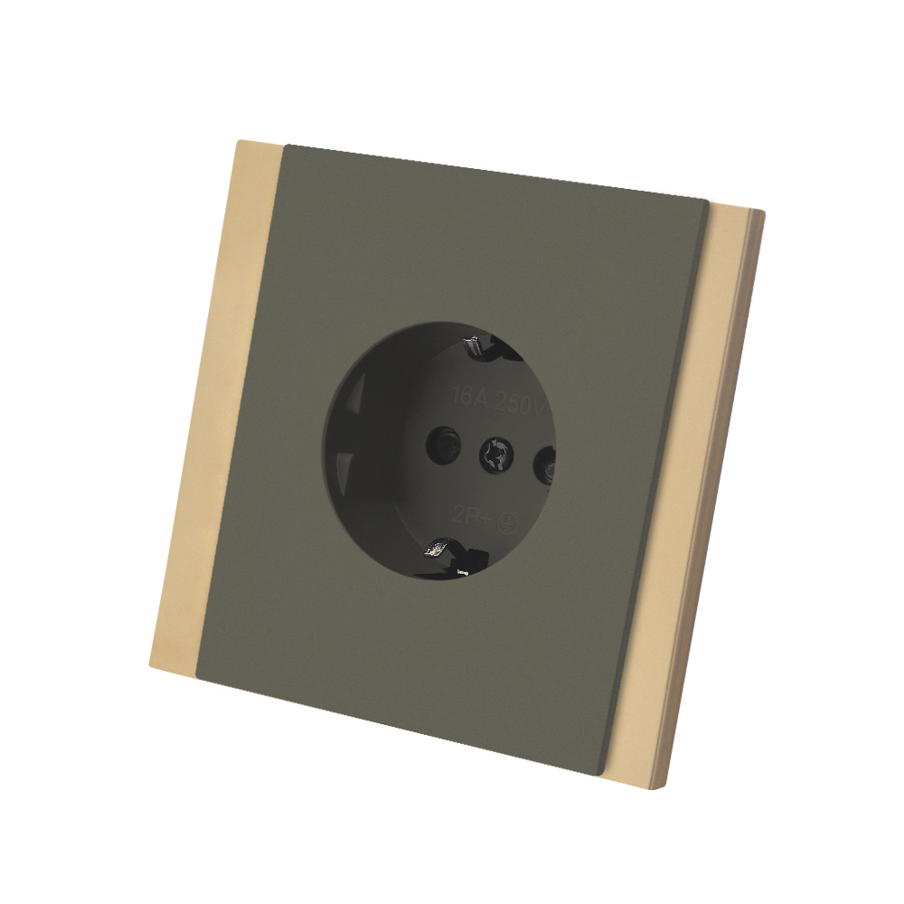 1 Schuko Socket Grey