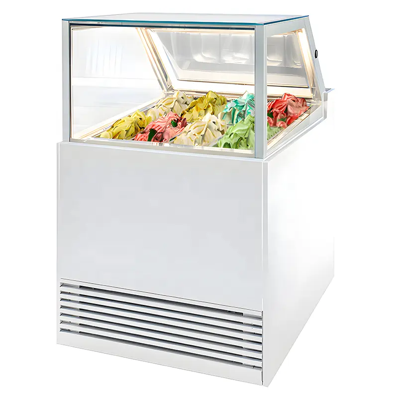 SuperTang Glacière Personnalisée Glace Gelato Vitrine Réfrigérateur Machine Congélateur