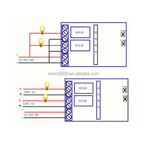 Trasmettitore RF telecomando senza fili 433mhz DC 12V 2CH 2 canali modulo ricevitore relè trasmettitore per casa intelligente ampiamente usato - Product Image 5