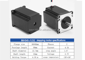Nema 23 motore Stepper ibrido a due fasi a basso rumore 86mm DC potenza Micro Stepper macchina con Micro Controller - Product Image 3