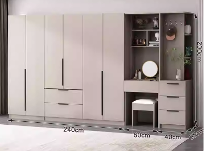 Armoire + coiffeuse + armoire d'appoint