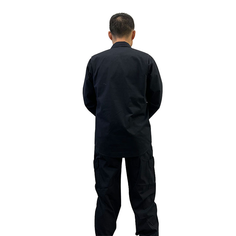 Custom Made Men's Security Guard Uniforms Long Sleeve Shirts With Customized Logo