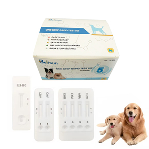 Veteriner Pet teşhis köpek CPV Ag CDV CAV CIV CCV GIA testi Parvo Distemper Adeno enza corona corona Giardia hızlı test kiti - Product Image 5