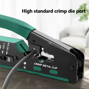 คีมหนีบสายไฟ6P 8P อเนกประสงค์คีมตัดคีม Cat6 Cat5e เครือข่าย RJ45 Cat7ผ่าน - Product Image 5