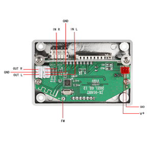 BLE 5.0 MP3 dekoder çözme devre kartı modülü 12v araba USB MP3 çalar WMA WAV TF kart yuvası/USB/FM uzaktan devre kartı modülü - Product Image 6