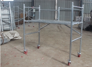 Andamio de escalera extendida de aluminio móvil con torre de andamio telescópica multifuncional de rueda en andamio - Product Image 3