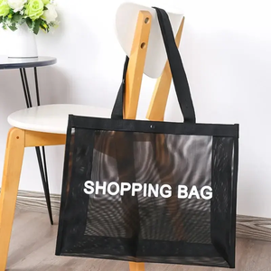 Alta qualità Design personalizzato estivo rete da spiaggia in Nylon Tote Bag riutilizzabile con Logo tipo modello lettera - Product Image 2
