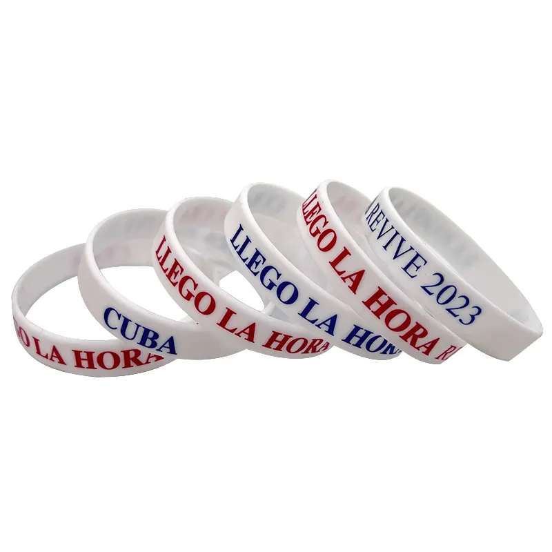 Braccialetti in Silicone personalizzati di alta qualità fai da te braccialetti in gomma con messaggio o Logo personalizzato Write-on cinturino da polso