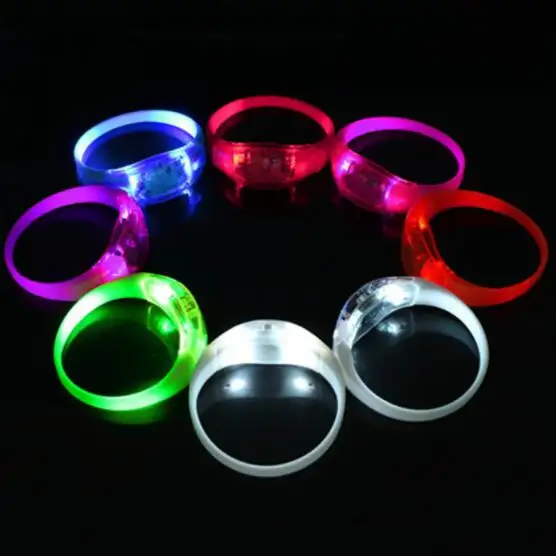 Hot Sale Music Sound Activated Flashing Concert LED Light Bracelet