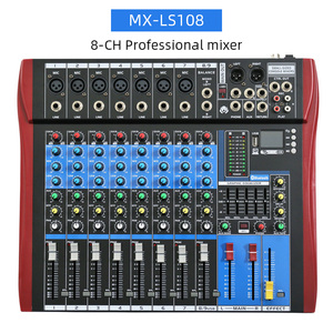 6 8 kanallı dijital karıştırma dj denetleyici/ses konsolu karıştırıcı ses hoparlörü profesyonel mikser ses dijital powered ses mikseri - Product Image 3