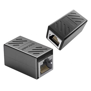 RJ45 Ethernet Network Cable <strong>Adapter</strong> Ethernet Shield Extender Gigabit network two-way connector Inline coupler - Product Image 1