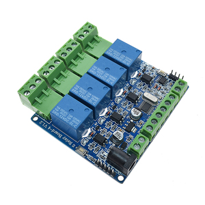 Módulo de relé RTU de 4 vías, sistema de 4 entradas de carretera, comunicación 485, 5V, 12V, STM8S103 - Product Image 5