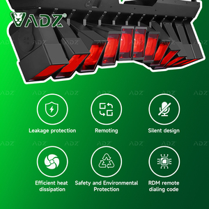 ADZ hareketli kafa ışık çubuğu 12*60W Led Dj kulübü sahne ekipmanları RGBW hareketli matris LED ışın ışıkları bireysel DJ aydınlatma DMX512 - Product Image 3