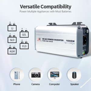 高效离网1000瓦纯正弦波太阳能逆变器DC 12V 24V 48v至交流210V 220V 230V太阳能系统 - Product Image 2
