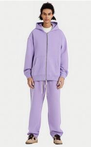 थोक 430 ग्राम वेलोर पूर्ण ज़िप हुडी उच्च गुणवत्ता वाले हेवीवेट टेक स्पोर्ट्स जिम सर्दियों के लिए अनुकूलन योग्य लोगो मुद्रण - Product Image 4