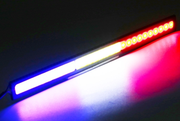 White blue red