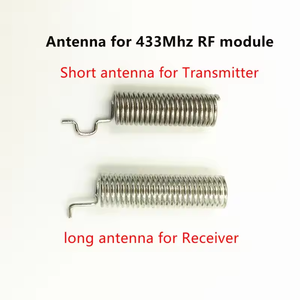 QIACHIP 433 Mhz RF transmisor y receptor superheterodino ASK 433 Mhz módulo con antena para Uno Wireless Diy Kits