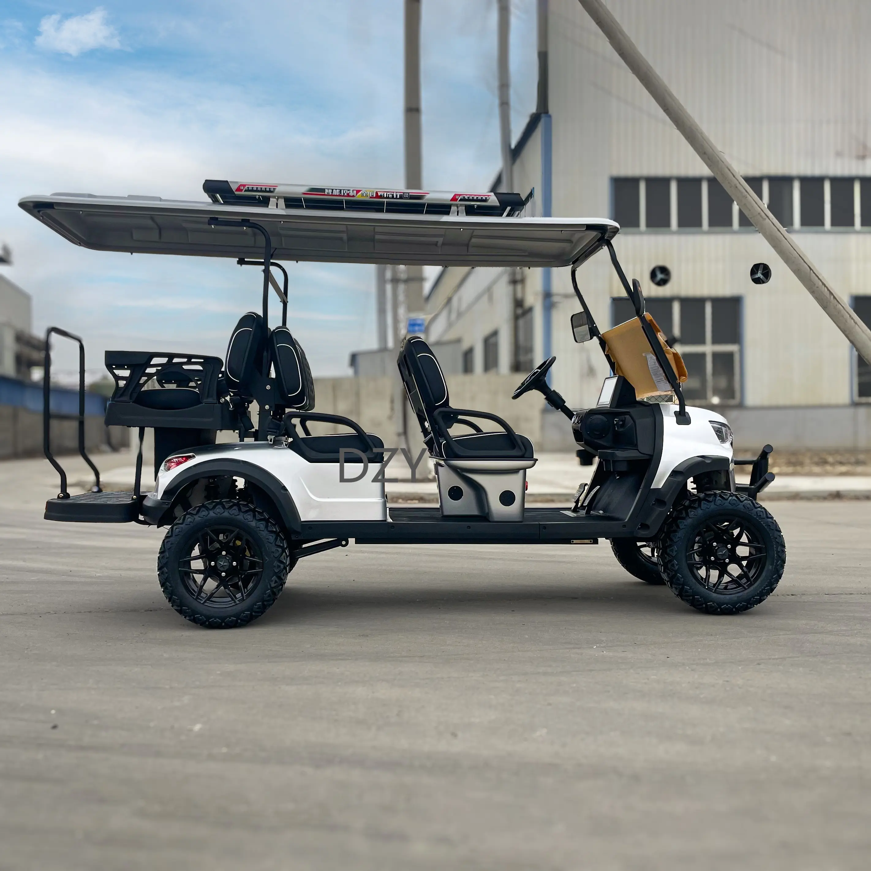 Precio de fábrica Top Gray 2 + 4 Yamaha Golf cart 2024 Electric Club Car para ventas todoterreno