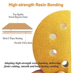 Zımpara diski 150mm P60 - P800 cırt cırt veya Psa destek aşındırıcı kum kağıt disk zımpara diskleri - Product Image 2