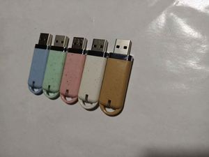 定制可降解u盘闪存笔拇指驱动麦草纤维记忆棒促销礼品广告营销赠品 - Product Image 3