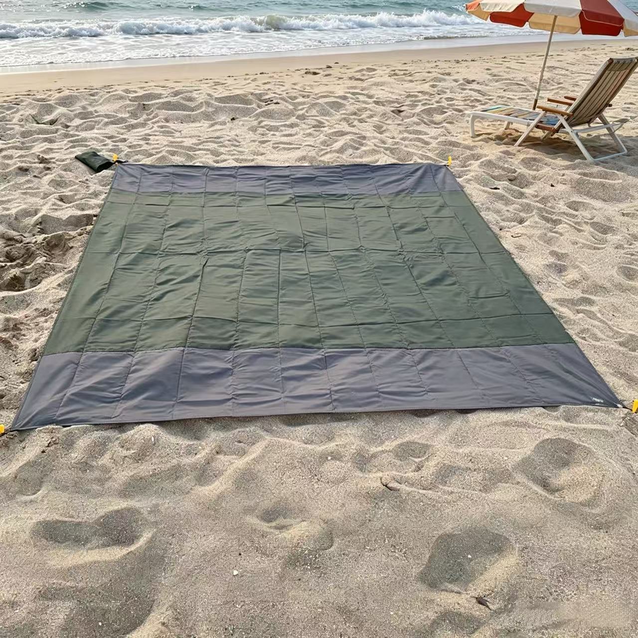 Military green and gray