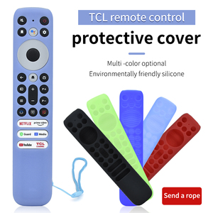 Silikon kordon Anti kayma televizyon uzaktan kapak ile uzaktan kumanda kılıfı vaka TCL RC902V FMR1 ses uzaktan için her şey dahil - Product Image 3