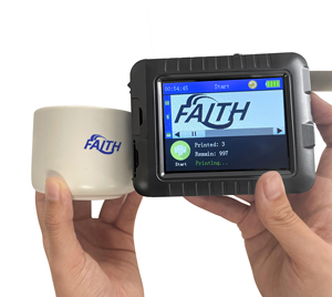 Impresora de inyección de tinta portátil inteligente Faith, resolución de 600 ppp para camiseta DIY, ropa, código QR de madera e impresión de logotipos - Product Image 2