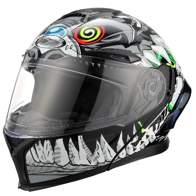 dot certificate motorcycle helmets with decals full face helmets