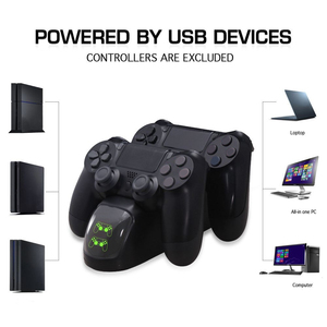 适用于PS4/PS4 Slim/PS4 Pro游戏手柄充电器快速充电站，带LED指示灯屏幕，用于PS4控制器充电座 - Product Image 6