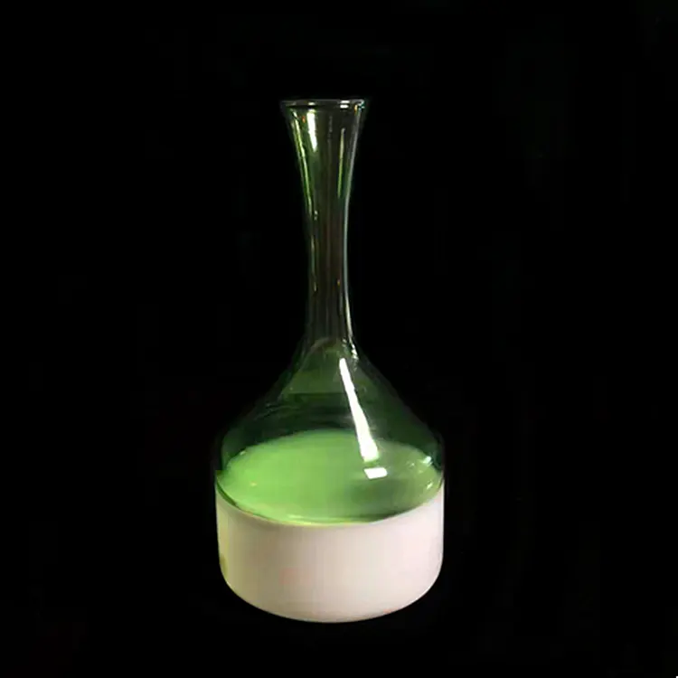 De alta qualidade da moda vaso de vidro transparente verde pescoço fino