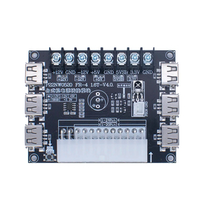 WAVGAT USB carga PC computadora de escritorio chasis fuente de alimentación ATX placa adaptadora Módulo de toma de corriente con función infrarroja IR