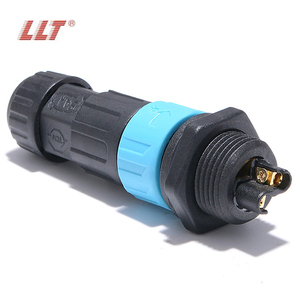 LLTM19無はんだネジ接続IP68バックナット2ピンパネルマウント25Aオスメス電源プラグ円形防水コネクタ