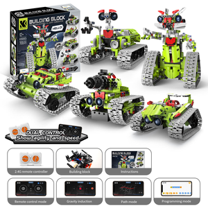 Moon Rover Assemble Building Blocks Stem RC <strong>Robot</strong> Tracked Vehicle Toys Kids APP Controlled Educational Electric <strong>Robot</strong> Car Toy - Product Image 6