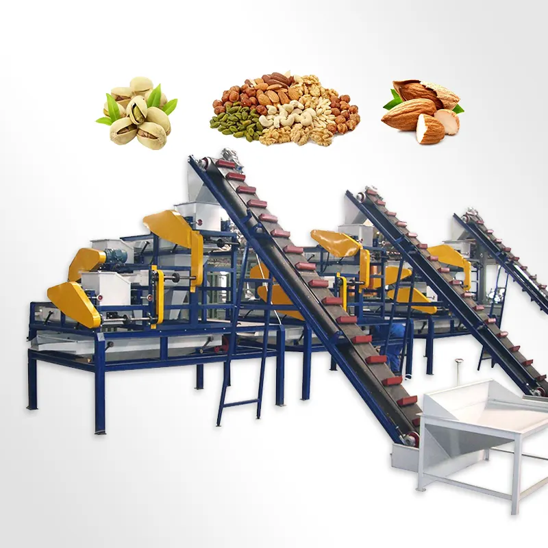 Máquina de procesamiento de anacardo de alta calidad, TCA, tuerca de anacardo pura, línea de producción de nueces de maíz fritas