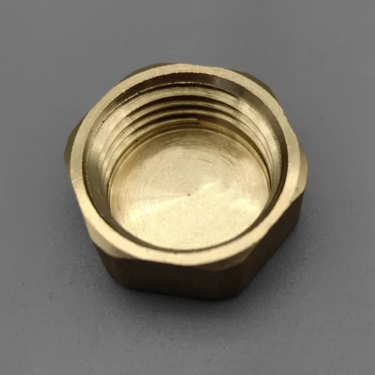 Brass cap 1/2 "3/4" 1 "Ống phù hợp Cap, Brass nữ chủ đề ống cap