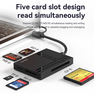 All In 1 USB Docking station USB 3.0 Hub 5 In 1 USB-A / USB-C Hub mit SD TF CF XD MS Kartenleser Adapter für Computer Laptop - Product Image 3