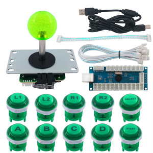 Hot Sell <strong>Arcade</strong> Game Console DIY Kit <strong>Arcade</strong> Cabinet Joystick Kit With USB Encoder LED Joystick Illuminated Push Buttons - Product Image 4