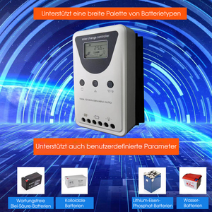 12V 24V 40A MPPT regolatore di carica solare per off grid sistema solare con display LCD