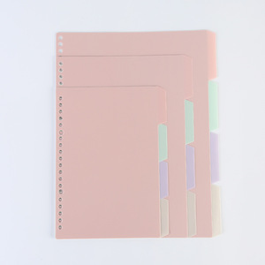 Wholesale Custom A5 Spiral <strong>Notebook</strong> <strong>with</strong> Four-Color Separator Page Loose-Leaf Replacement Core Account <strong>Index</strong> and Hand <strong>Notes</strong> - Product Image 3