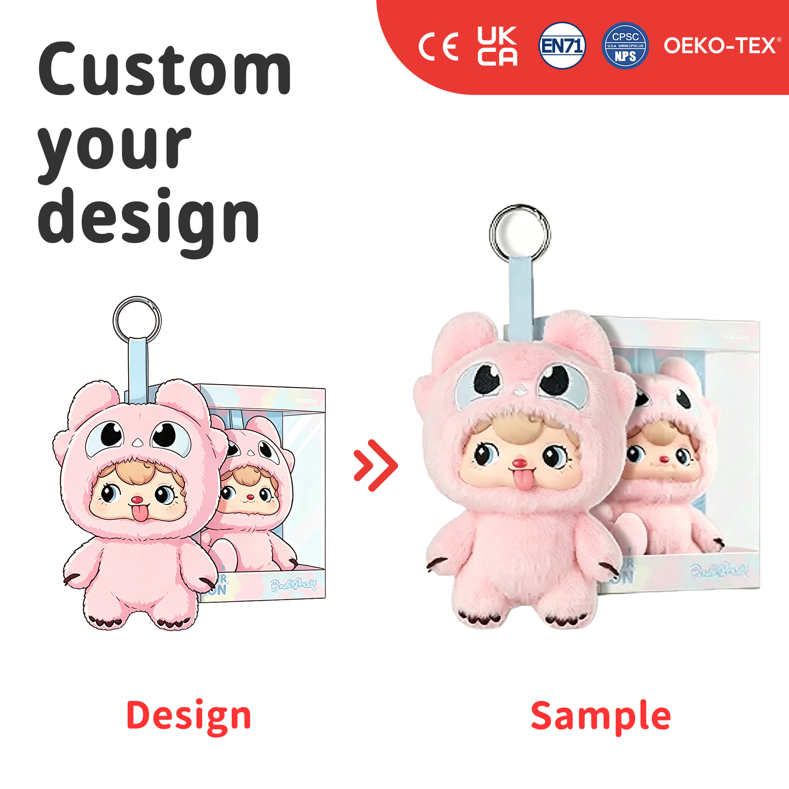 Peluche personnalisée en vinyle