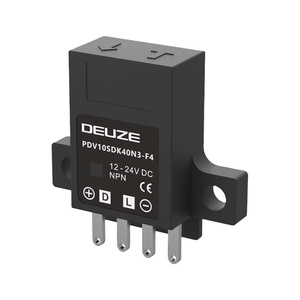 フラットデザインPDV10SDK40P3-F4 PNP/NPN NO/NC長方形側面レトロ反射検出5〜40mm光電センサー - Product Image 1