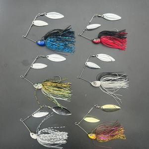 Topright Rj102 10G 14G Đôi Lưỡi Spinnerbaits Bass Câu Cá Lure <span class=keywords><strong>Spinner</strong></span> Bait Kim Loại Muỗng Mồi Cho Bass Pesca - Product Image 4