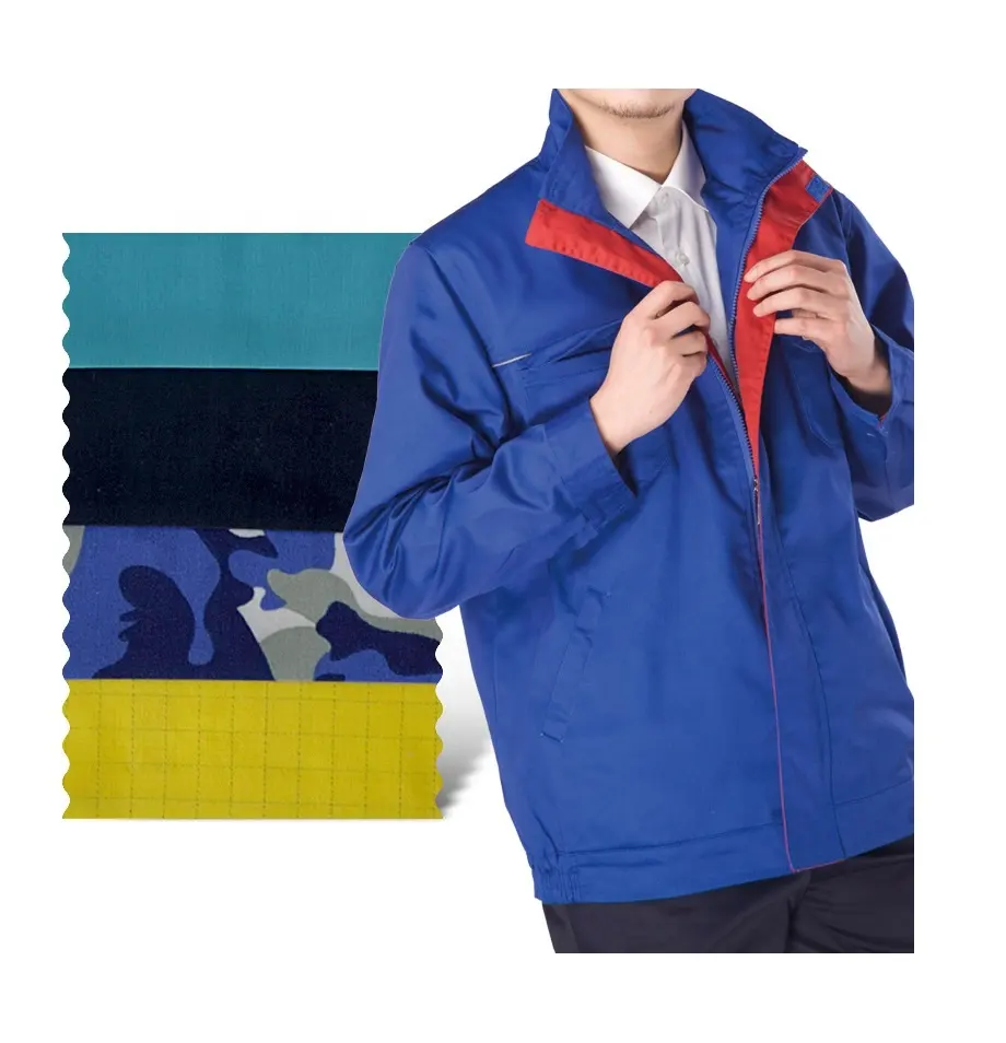 Cheque check uniforme escolar tela poli 65% algodón 35% uniforme tela ropa de trabajo proveedor de tela