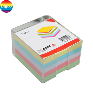 Bloc de notas de bloque de notas con Blocs de escritura personalizados en caja de PVC para oficina o promoción
