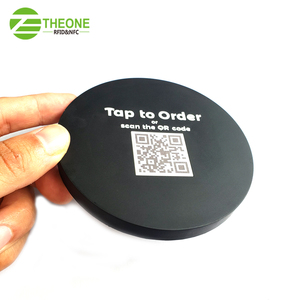 Waterproof NFC Silicone Menu coaster Dia 100mm with QR <strong>Code</strong> for Ordering in Restaurant - Product Image 5